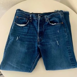 Levi’s 501 Skinny Button-Fly Ankle Jeans 31x28